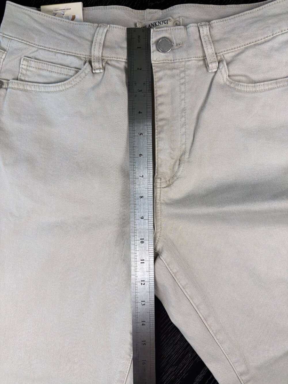 [BLANKNYC] High Rise Straight Leg Pants Tan 6/28 Inseam 27" - Picture 10 of 12